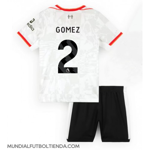 Camiseta Liverpool Joe Gomez #2 Tercera Equipación Replica 2024-25 para niños mangas cortas (+ Pantalones cortos)